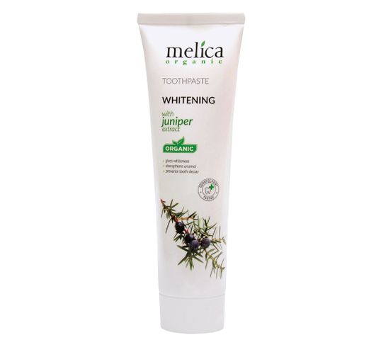 Melica Organic Toothpaste Whitening wybielająca pasta do zębów z ekstraktem z jałowca (100 ml)