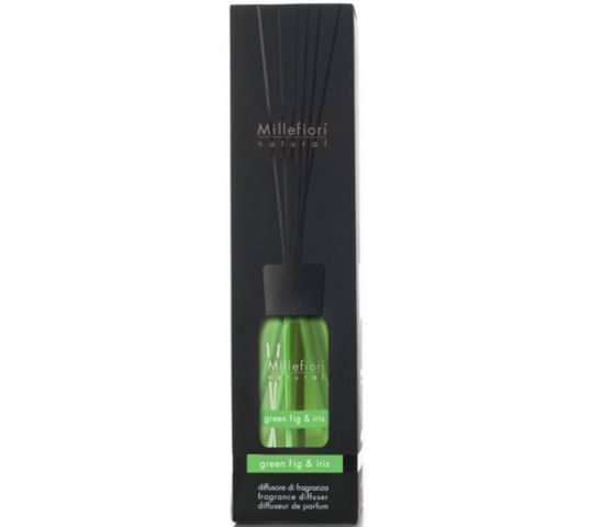 Millefiori Natural Fragrance Diffuser pałeczki zapachowe Green Fig & Iris 250ml