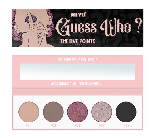 MIYO The Five Points Palette paleta cieni do powiek Guess Who? 6.5g