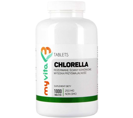 Myvita Chlorella 250mg suplement diety 1000 tabletek