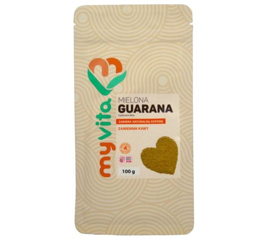 Myvita Guarana mielona suplement diety w proszku 100g