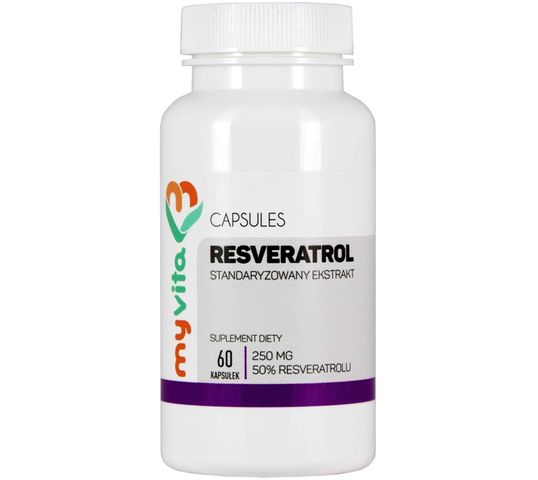 Myvita Resveratrol 50% 250mg suplement diety 60 kapsułek