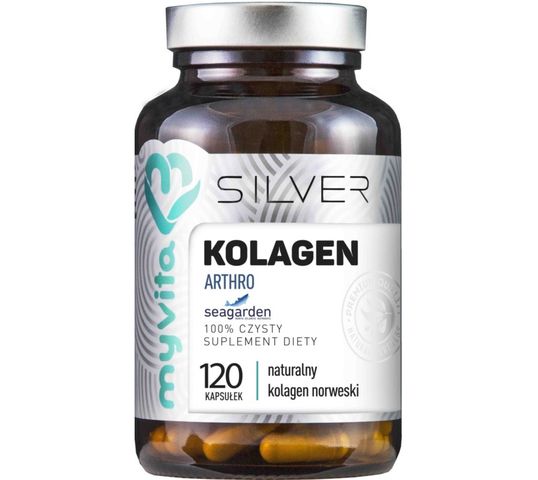 Myvita Silver Kolagen Arthro 100% czysty suplement diety 120 kapsułek