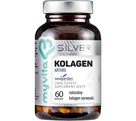 Myvita Silver Kolagen Arthro 100% czysty suplement diety 60 kapsułek