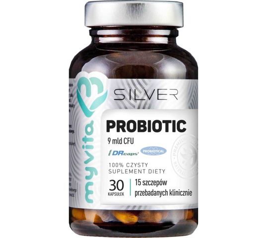 Myvita Silver Probiotic 9 mld CFU 100% czysty suplement diety 30 kapsułek