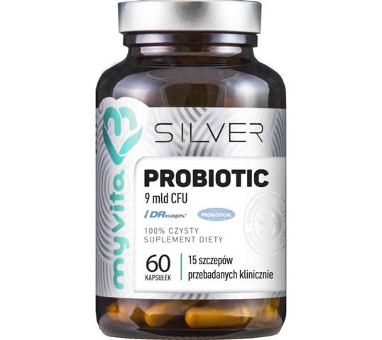 Myvita Silver Probiotic 9 mld CFU 100% czysty suplement diety 60 kapsułek