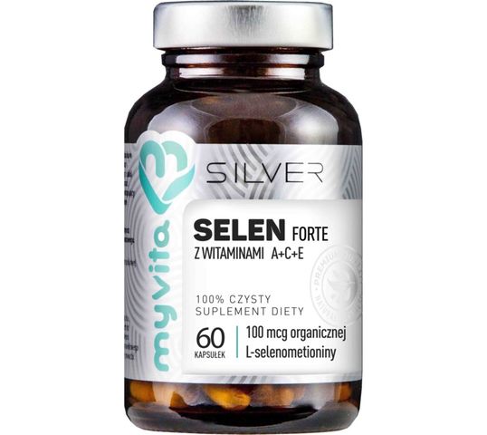 Myvita Silver Selen Forte 100% czysty suplement diety 60 kapsułek