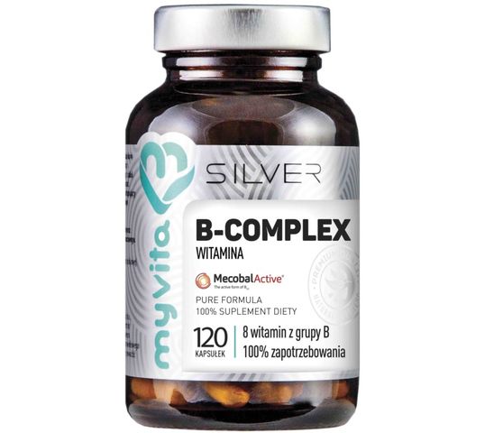 Myvita Silver Witamina B Complex 100% czysty suplement diety 120 kapsułek