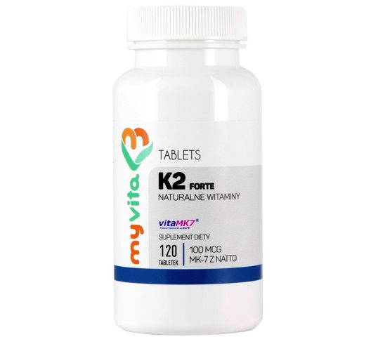 Myvita Witamina K2 MK-7 z Natto 100µg suplement diety 120 tabletek