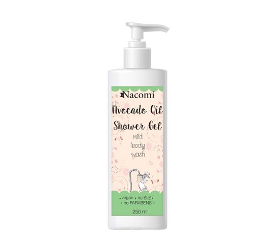 Nacomi Avocado Oil  Shower Gel – żel pod prysznic z olejem awokado (250 ml)