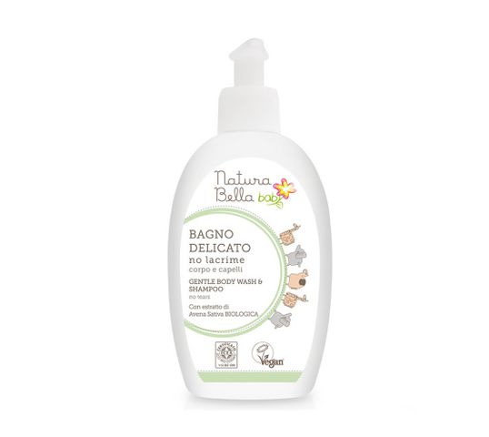 Natura Bella Baby – delikatny płyn do kąpieli i szampon 2w1 dla dzieci (300 ml)