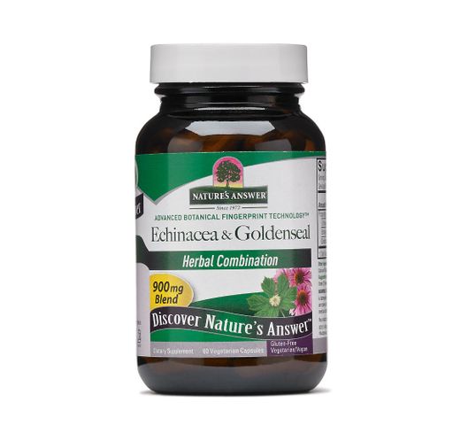Nature's Answer Echinacea & Goldenseal  jeżówka i gorzknik kanadyjski suplement diety 90 kapsułek