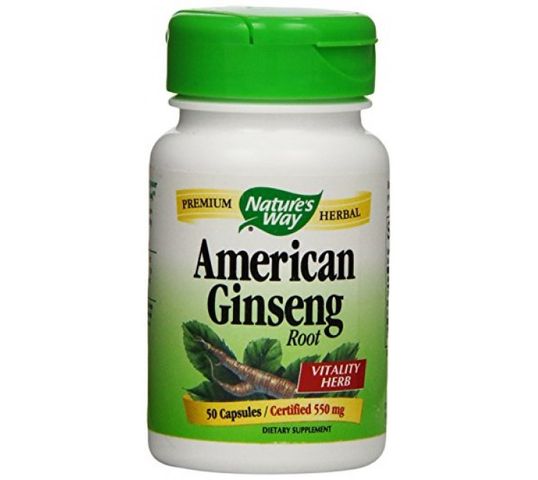 Nature's Way American Ginseng korzeń żeń-szenia amerykańskiego suplement diety 50 kapsułek