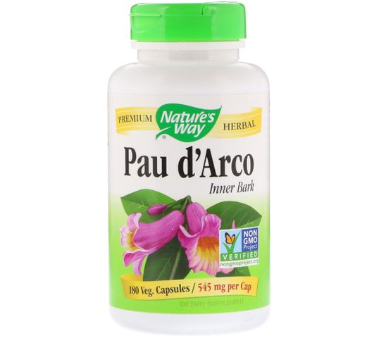 Nature's Way Pau D'Arco Extract ekstrakt z wewnętrznej kory drzewa mrówkowego suplement diety 180 kapsułek