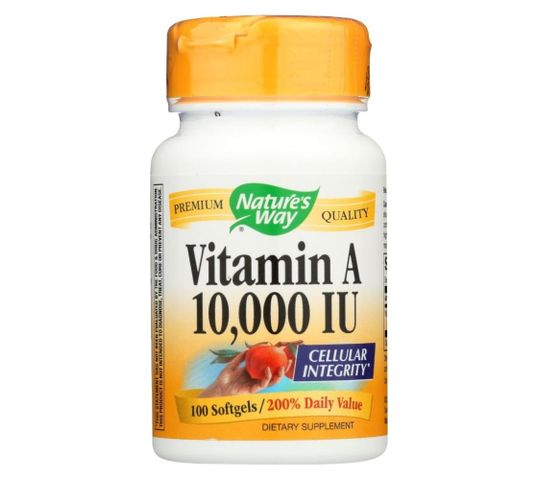 Nature's Way Vitamin A 10000 IU witamina A suplement diety 100 kapsułek