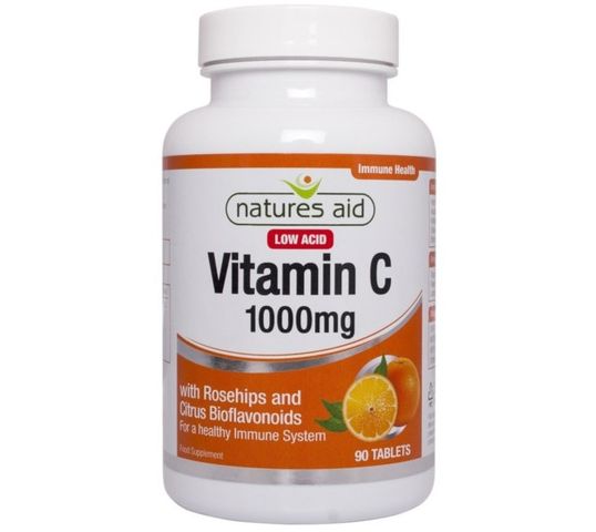 Natures Aid Vitamin C 500mg With Rosehips And Bioflavonoids suplement diety 90 tabletek