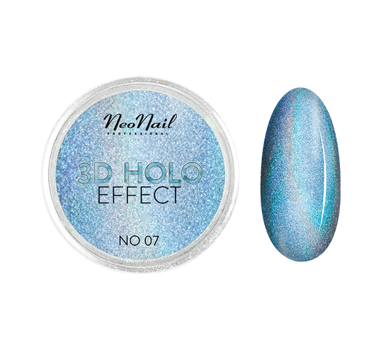 NeoNail 3D Holo Effect pyłek do paznokci No. 07 Blue (2 g)