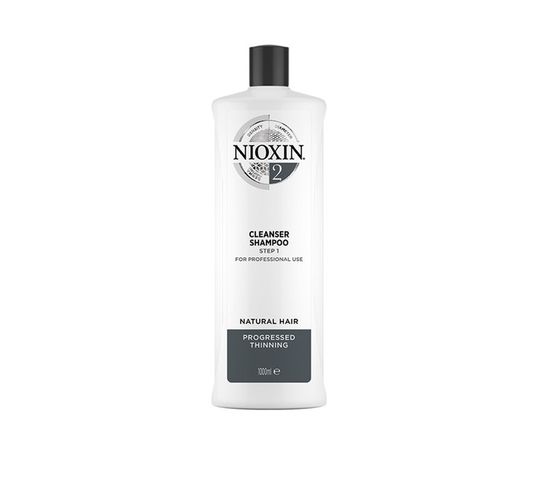 Nioxin System 2 Cleanser Shampoo oczyszczający szampon do włosów normalnych znacznie przerzedzonych (1000 ml)