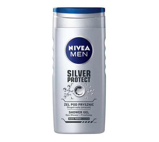 Nivea Men Bath Care Silver Protect for men żel pod prysznic z jonami srebra, 250 ml