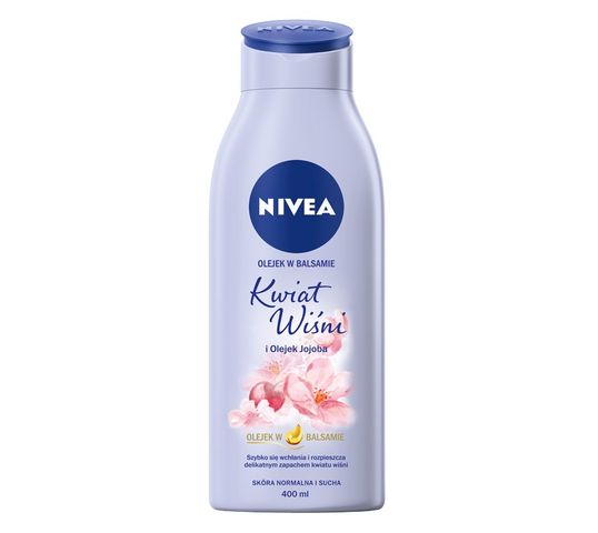 Nivea – Olejek w balsamie Kwiat Wiśni i Olejek Jojoba (400 ml)