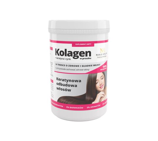 Noble Health Premium Wellness kolagen w proszku + keratyna i cynk 100g
