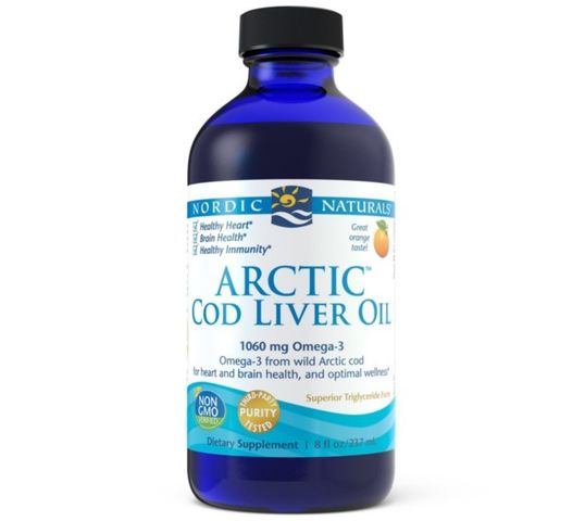 Nordic Naturals Arctic Cod Liver Oil suplement diety 237ml