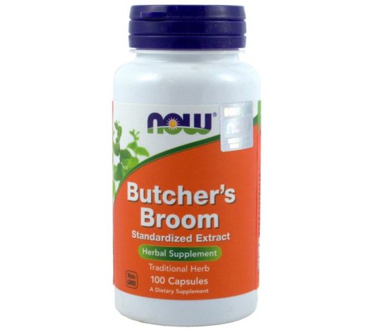 Now Foods Butcher's Broom ekstrakt suplement diety 100 kapsułek