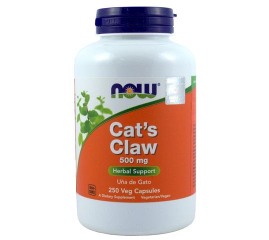 Now Foods Cat's Claw 500mg suplement diety 250 kapsułek