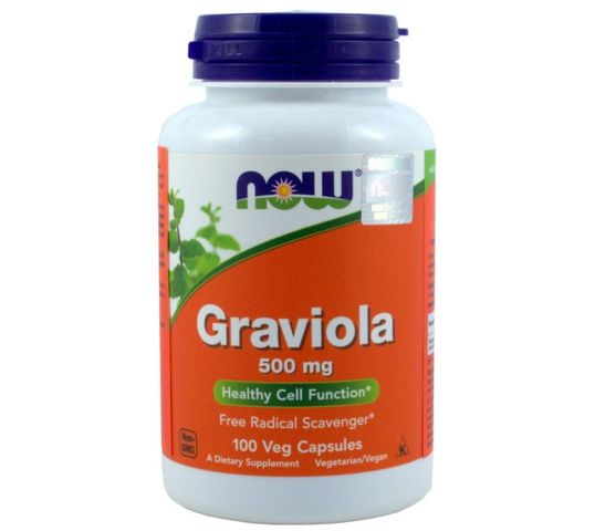 Now Foods Graviola 500mg suplement diety 100 kapsułek
