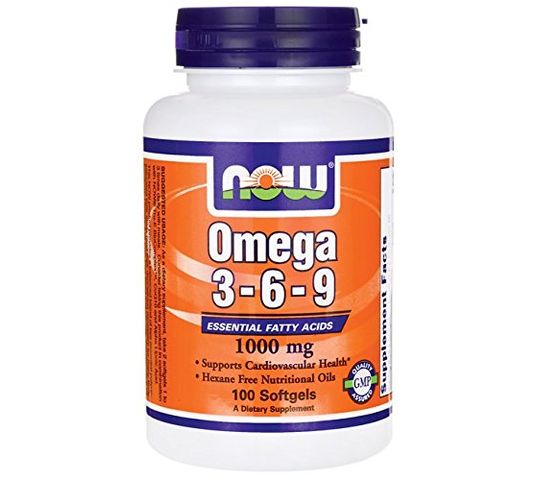 Now Foods Omega 3-6-9 1000mg suplement diety 100 kapsułek