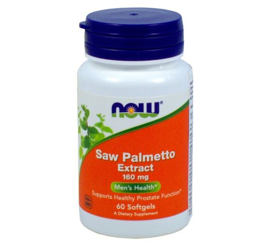 Now Foods Saw Palmetto Extract 160mg suplement diety 60 kapsułek