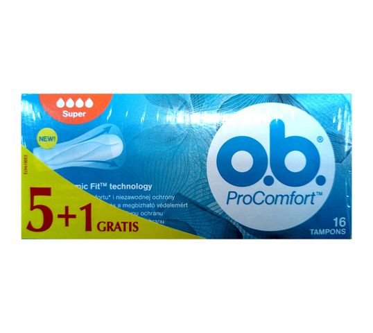 O.B. Procomfort Super tampony (5+1 op.) 16 szt.