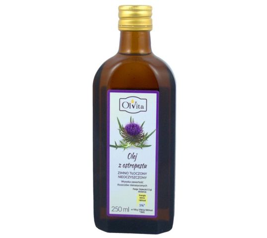 Olvita Olej z Ostropestu tłoczony na zimno nieoczyszczony 250ml