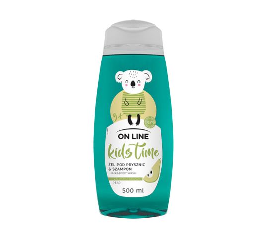 On Line  Kids Time 2w1 żel pod prysznic i szampon Gruszka (500 ml)
