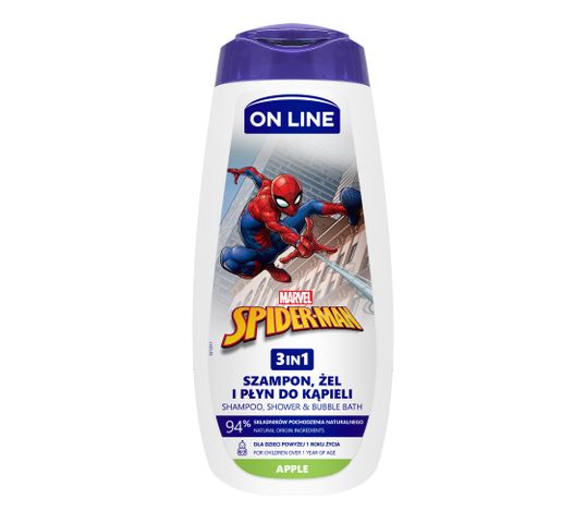On Line – Żel 3w1 Spiderman Jabłko (400 ml)