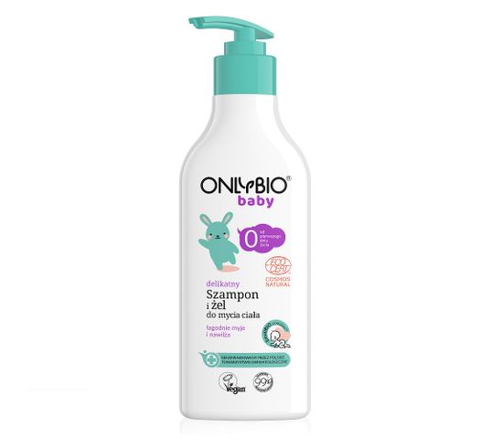 OnlyBio Baby delikatny szampon i żel do mycia ciała od 1 dnia życia (300 ml)