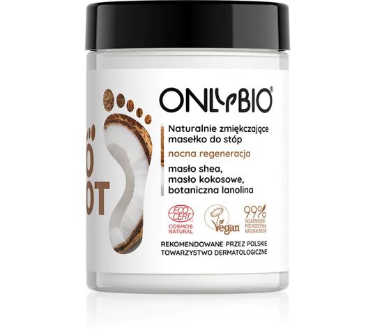 OnlyBio Foot naturalnie zmiękczające masełko do stóp (90 ml)