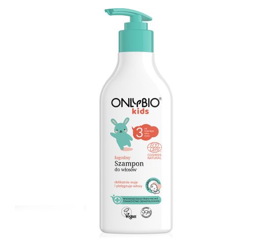 OnlyBio Kids łagodny szampon do włosów od 3 roku życia (300 ml)