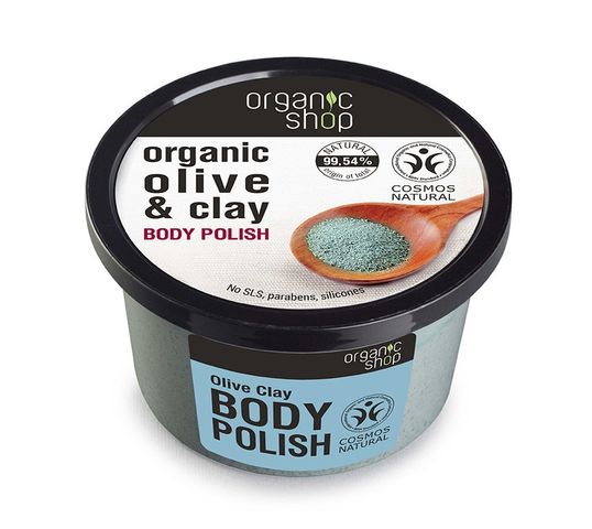 Organic Shop peeling do każdego typu skóry niebieska glinka (250 ml)