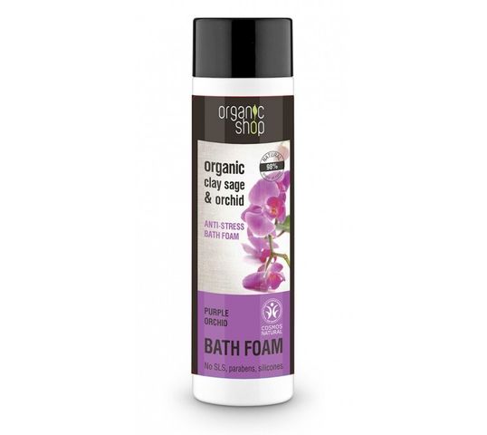 Organic Shop płyn do kąpieli antystresowy purpurowa orchidea (500 ml)