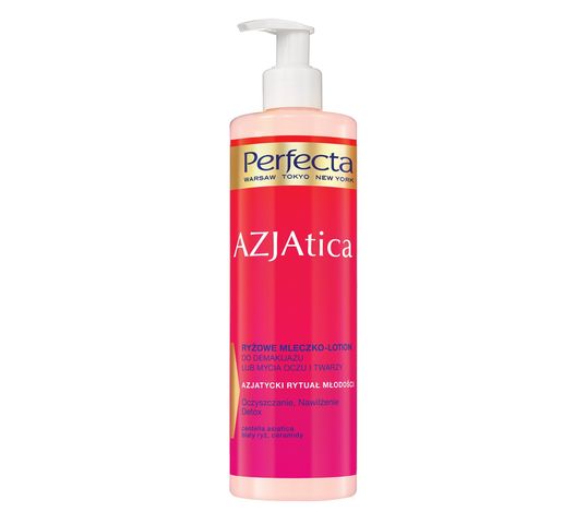 Perfecta Azjatica ryżowe mleczko do demakijażu twarzy 400 ml