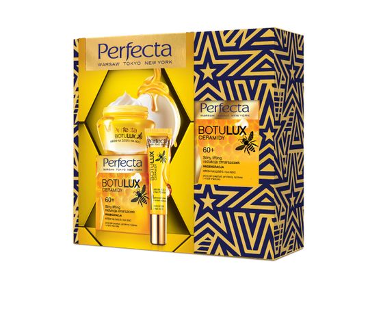 Perfecta Zestaw prezentowy Botulux Ceramidy 60+ krem na dzień i noc 50 ml + krem pod oczy 15 ml
