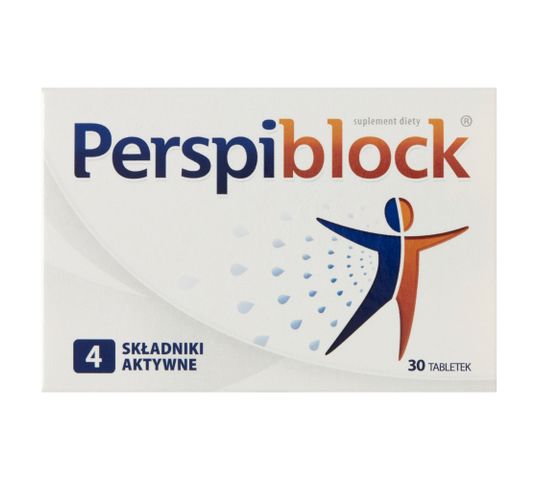 Perspiblock Suplement diety hamujący nadmierne pocenie 30 tabletek