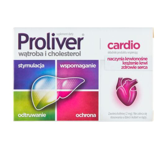 Proliver Cardio suplement diety wspomagający pracę wątroby 30 tabletek