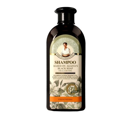 Receptury Babuszki Agafii Szampon wzmacniający na bazie czarnego mydła (350 ml)