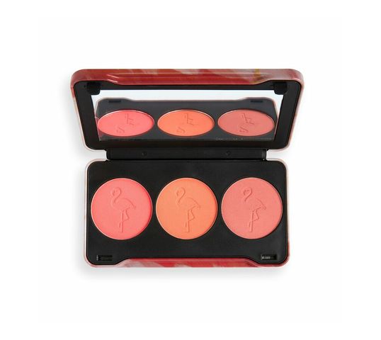 Makeup Revolution–  Paleta róży Flamingo Mini (1 szt.)