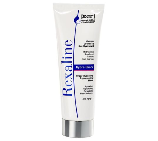 Rexaline 3D Hydra-Shock Hyper-Hydrating Rejuvenating Mask intensywnie nawilżająca maska odmładzająca do twarzy (75 ml)