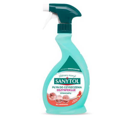 SANYTOL Spray uniwersalny o zapachu grejpfruta i trawy cytrynowej 500ml