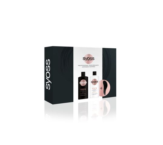 Syoss Zestaw prezentowy Keratin szampon 440ml+balsam 440ml (1 szt.)