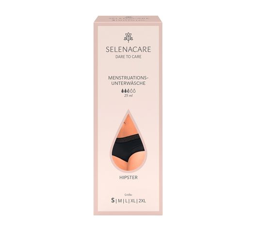 Selenacare Hipster bielizna menstruacyjna Czarna S (25 ml)